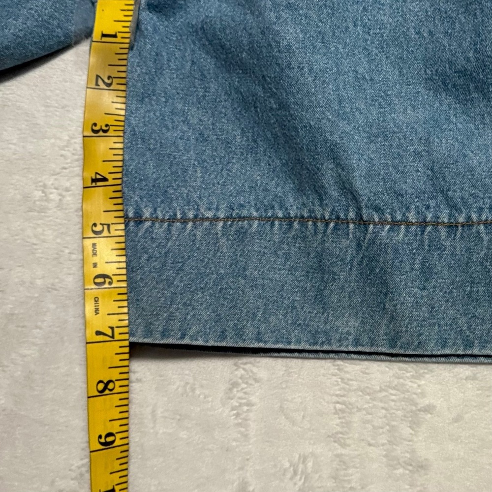 Vintage Bill Blass Denim Romper Jean Jumpsuit Medium P Utility Safari Nautical - Picture 11 of 15